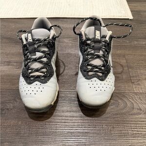 Nike Black and White Baseball Cleats